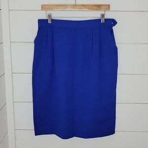VINTAGE 90s Fundamental Things size 14 royal blue skirt